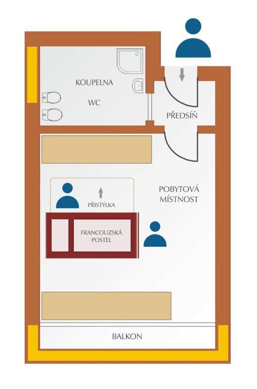 Loučná pod Klínovcem Hotel Nastup الغرفة الصورة